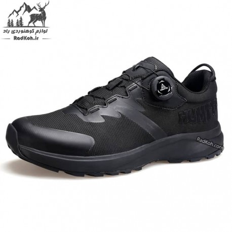 کفش پیاده روی مردانه هامتو مدل 340229A-1 بند دیسکی رنگ مشکی