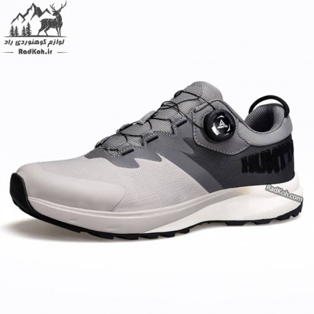 کفش پیاده روی مردانه هامتو مدل 340229A-2 بند دیسکی رنگ طوسی