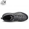 کفش طبیعت گردی مردانه هومتو مدل humtto 240782A-2 رنگ خاکستری تیره