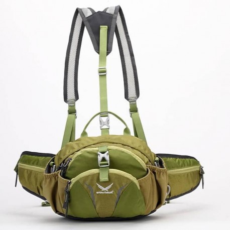 خرید کیف کمری کوله شو کوهنوردی اسنوهاک کد 6012 رنگ سبز روشن