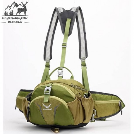کیف کمری کوله شو کوهنوردی اسنوهاک کد 6012 رنگ سبز روشن