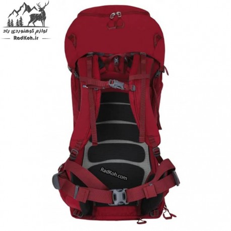 کوله پشتی جنگل گردی 50 لیتری هاسکی مدل رونی نیو رنگ قرمز