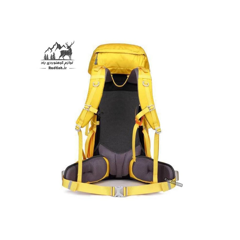 کوله پشتی مسافرتی 50 لیتری کاراکال مدل Adventure کد KA-6011 رنگ زرد
