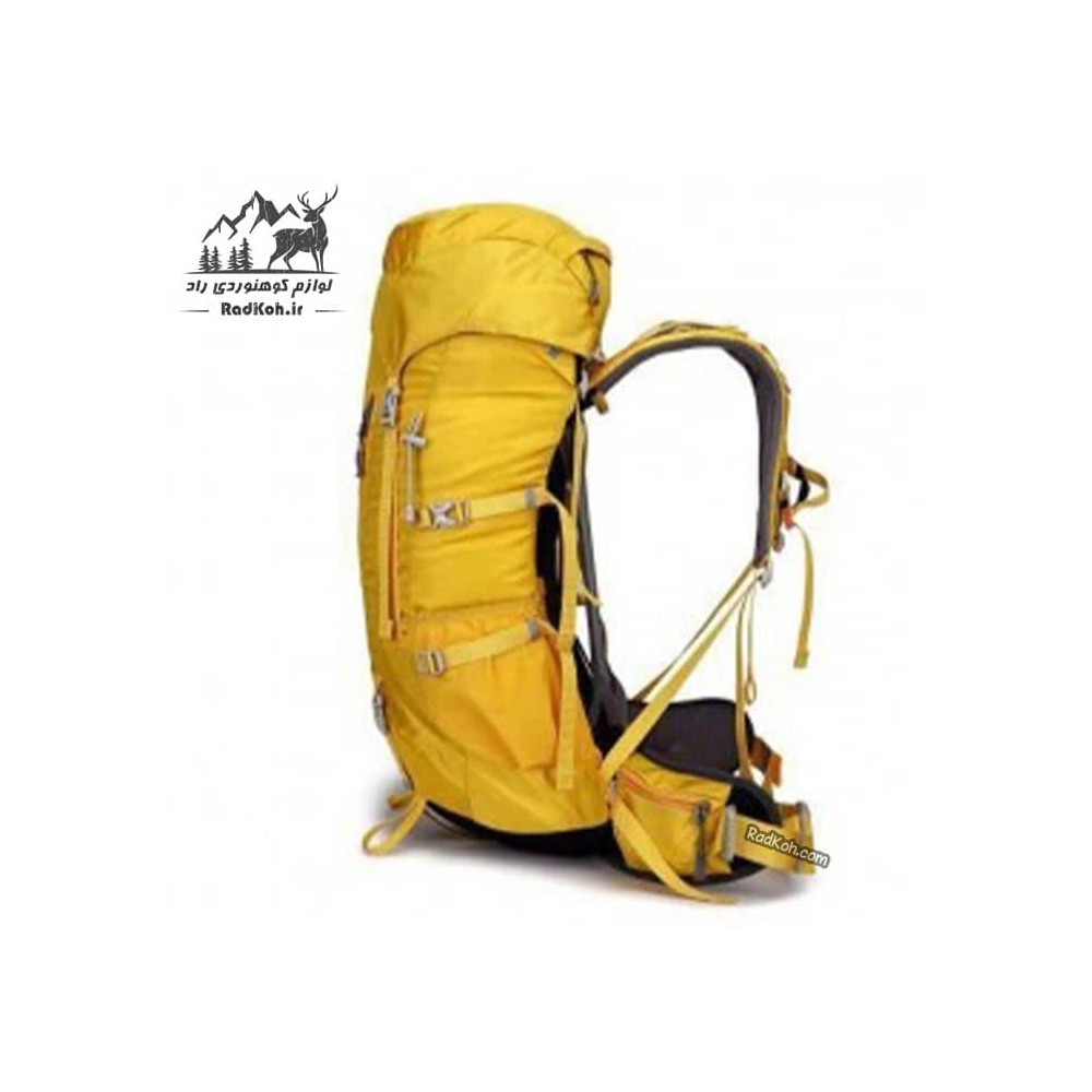 کوله پشتی کوهنوردی 50 لیتری کاراکال مدل Adventure کد KA-6011 رنگ زرد