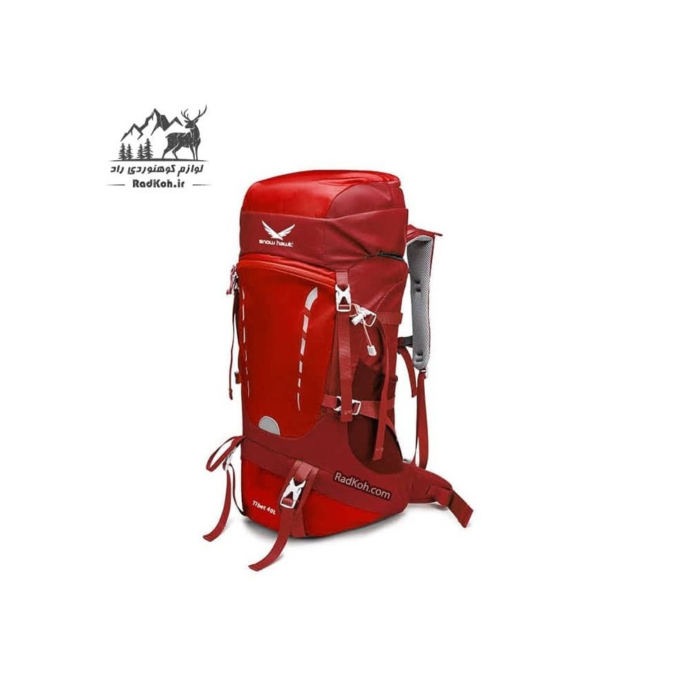 کوله پشتی 40 لیتری اسنوهاک مدل tibet کد SN5441 رنگ قرمز