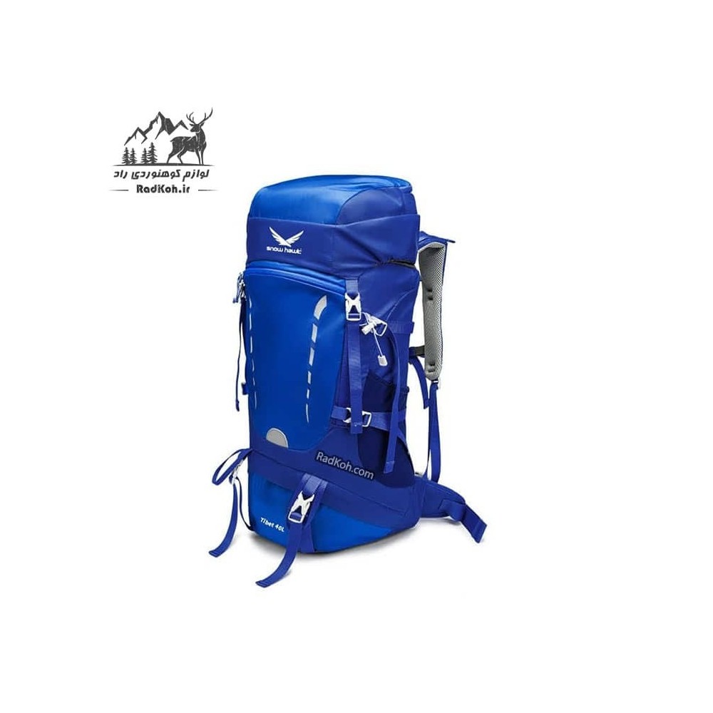 کوله پشتی کوهنوردی 40 لیتری اسنوهاک مدل tibet کد SN5441 رنگ آبی