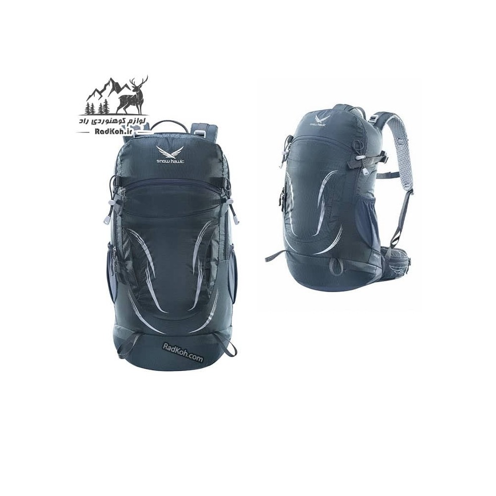 کوله پشتی کوهنوردی 30 لیتری اسنوهاک مدل Nature کد SN3030 رنگ خاکستری