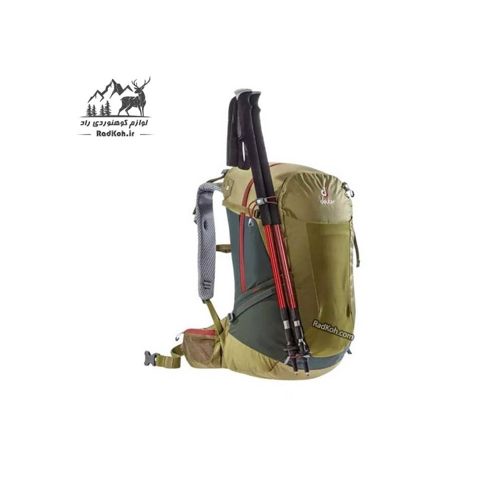 کوله پشتی کوهنوردی اورجینال دیوتر مدل futura 28l رنگ سبز زیتونی