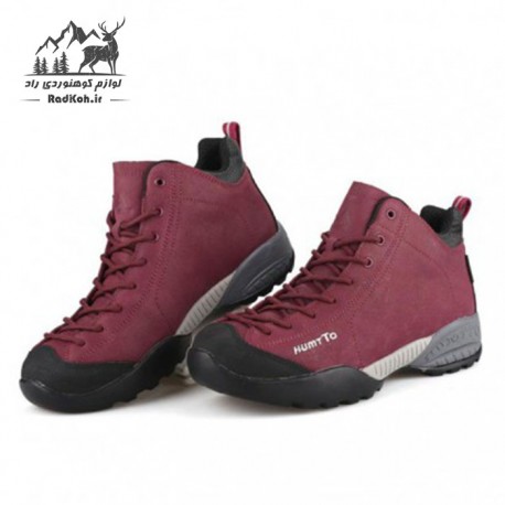 کفش کوهنوردی خزدار زنانه هامتو مدل 758629-1 رنگ زرشکی