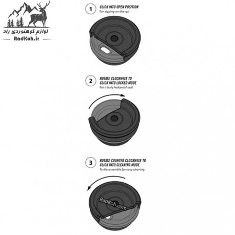 تراول استنلی ماگ 350 میل مدل NeverLeak سری کلاسیک رنگ آبی