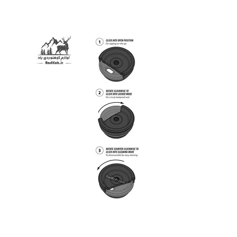 تراول استنلی ماگ 350 میل مدل NeverLeak سری کلاسیک رنگ آبی
