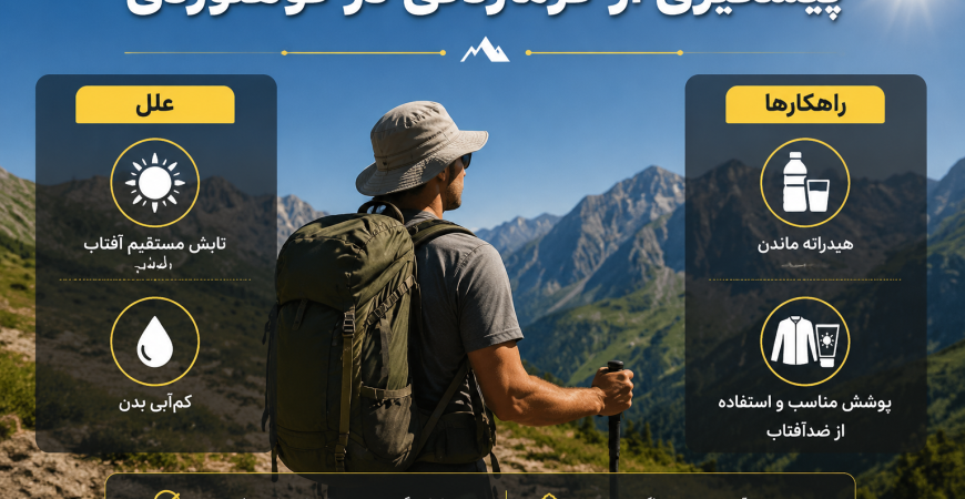 چگونه در کوهنوردی تابستانی دچار گرمازدگی نشویم؟ راهنمای کامل پیشگیری و مدیریت گرما